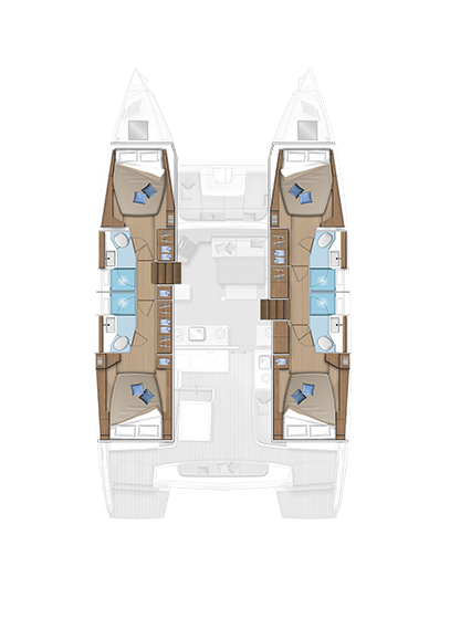 Bareboat Rental Catamaran Lagoon with a boat licence