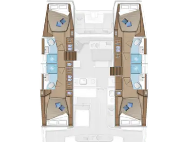 Bareboat Rental Catamaran Lagoon with a boat licence