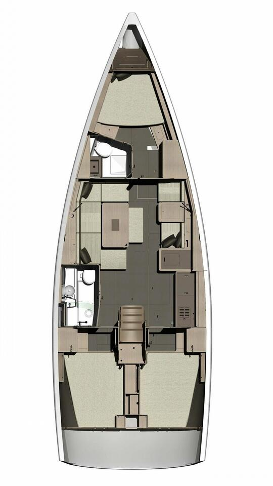 Bareboat Rental Sailboat Dufour with a boat licence