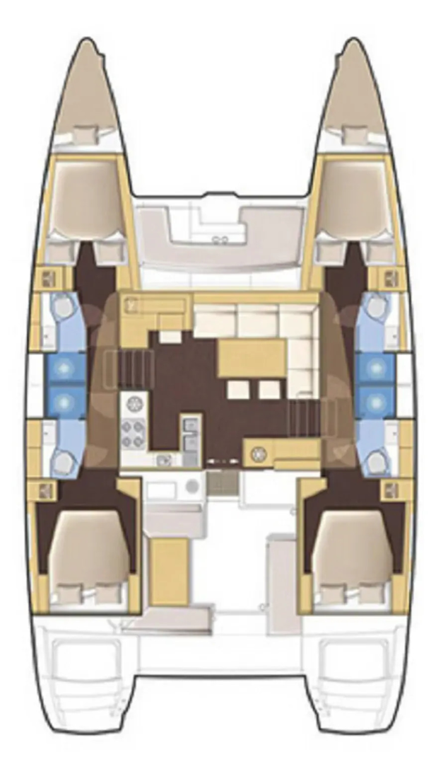 Bareboat Rental Catamaran Lagoon with a boat licence