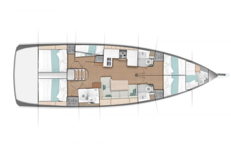 Jeanneau Sun Odyssey 490 charter bareboat or captained in  Benitses