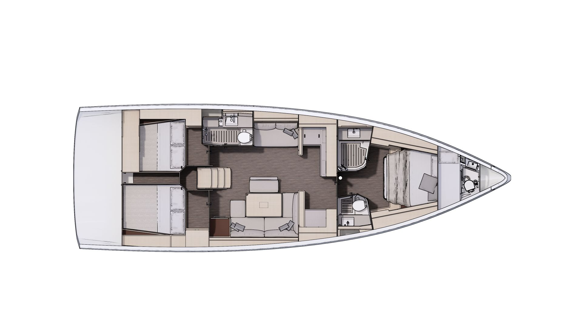 Bareboat Rental Sailboat Dufour with a boat licence