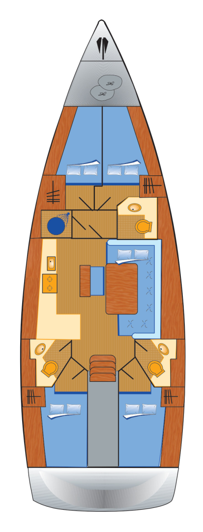 Sailboat rental in Heiligenhafen - Bavaria Cruiser 46