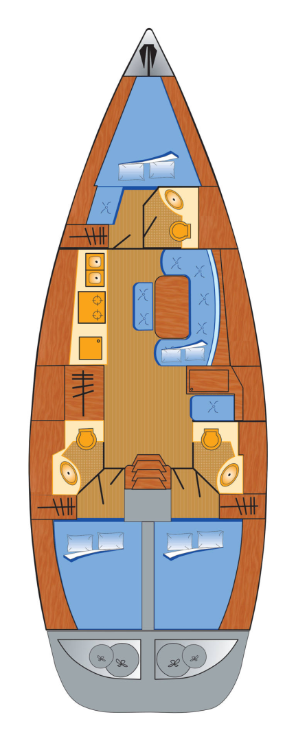 Sailboat rental with or without captain Bénéteau Heiligenhafen