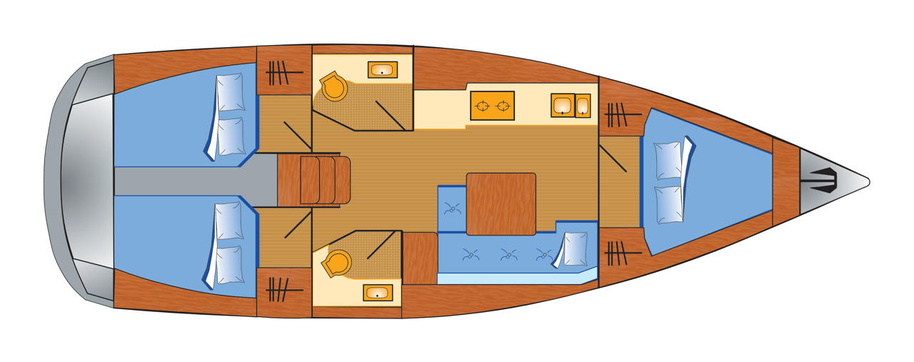 Boat rental Dufour Dufour 382 Grand Large in Heiligenhafen on Samboat