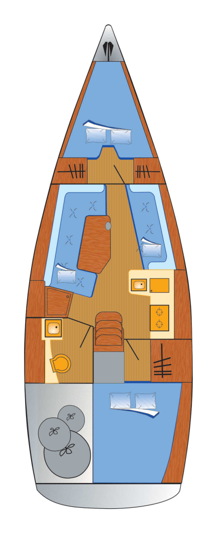 Hanse Hanse 320 charter bareboat or captained in  Heiligenhafen