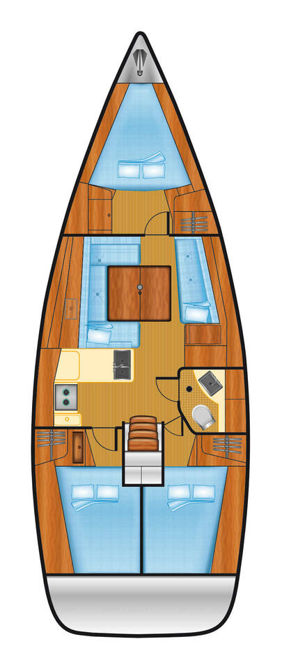 Sailboat rental with or without captain Bénéteau Heiligenhafen