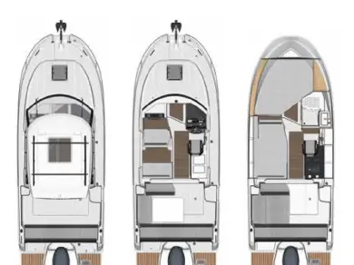Bareboat Rental Motorboat Jeanneau with a boat licence