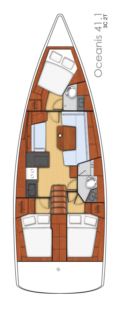 Sailboat rental in Furnari - Bénéteau Oceanis 41.1