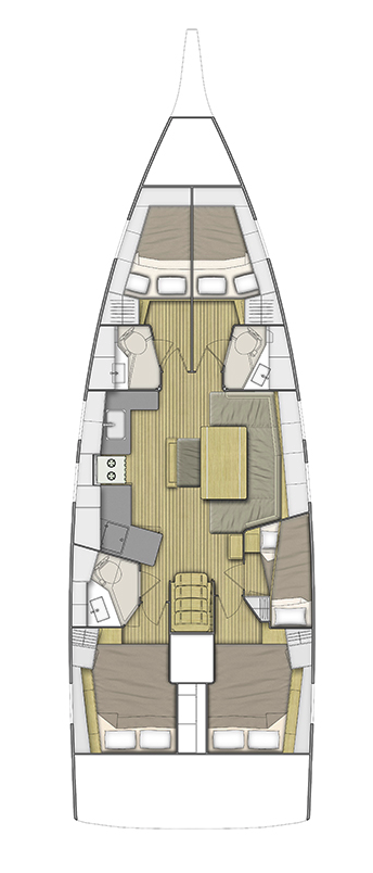 Sailboat rental with or without captain Bénéteau Furnari