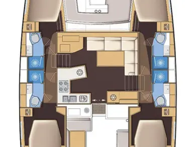 Bareboat Rental Catamaran Lagoon with a boat licence