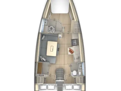 Bareboat Rental Sailboat Dufour with a boat licence