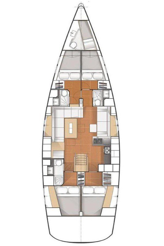 Rent a Hanse Hanse 545 Split