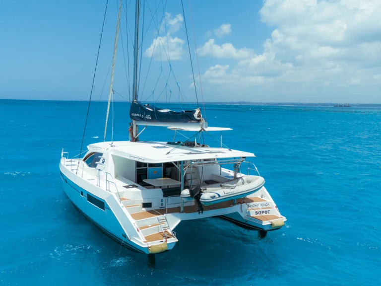 Yacht charter Zanzibar cheap Leopard 48