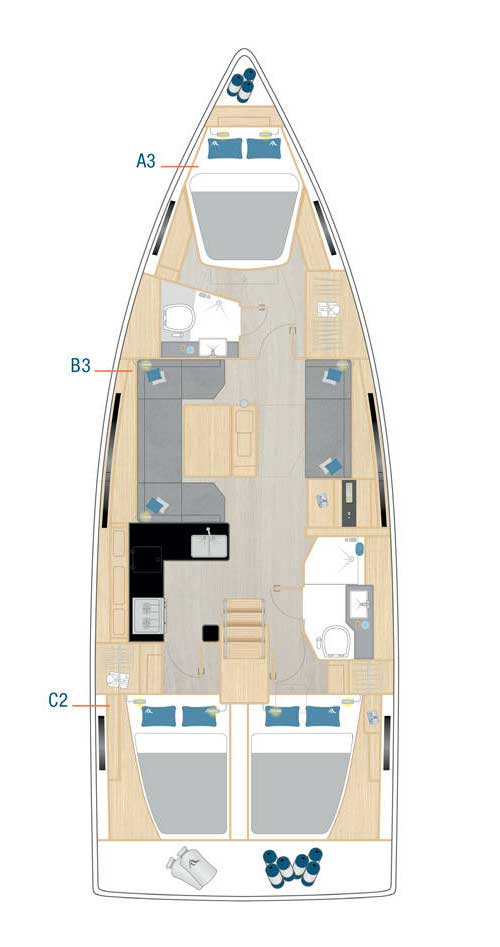 Hanse Hanse 410 in Šibenik on SamBoat