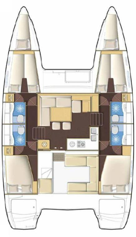 Catamaran rental with or without captain Lagoon Šibenik