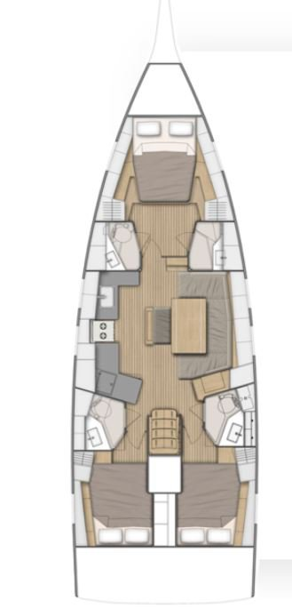 Bareboat Rental Sailboat Bénéteau with a boat licence