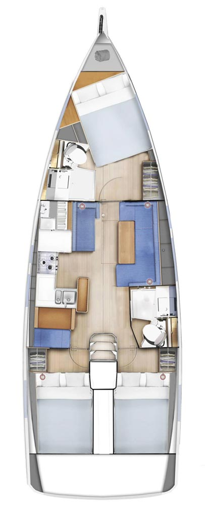Bareboat Rental Sailboat Jeanneau with a boat licence