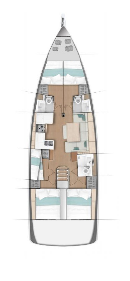 Sailboat rental in Trogir - Jeanneau Sun Odyssey 490