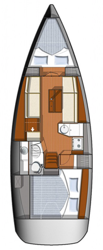 Jeanneau Sun Odyssey 33i charter bareboat or captained in  Gouvia