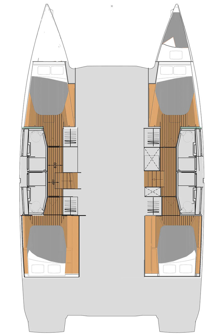 Bareboat Rental Catamaran Fountaine Pajot with a boat licence