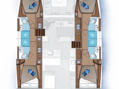 Catamaran rental in Road Town - Lagoon Lagoon 46