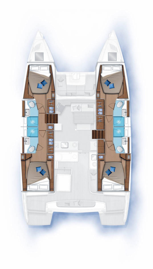 Bareboat Rental Catamaran Lagoon with a boat licence