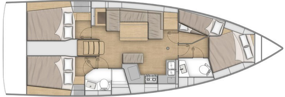 Boat rental Bénéteau Oceanis 40.1 in Seget Donji on Samboat