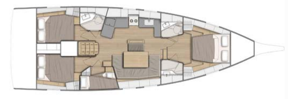 Sailboat rental with or without captain Bénéteau Komolac