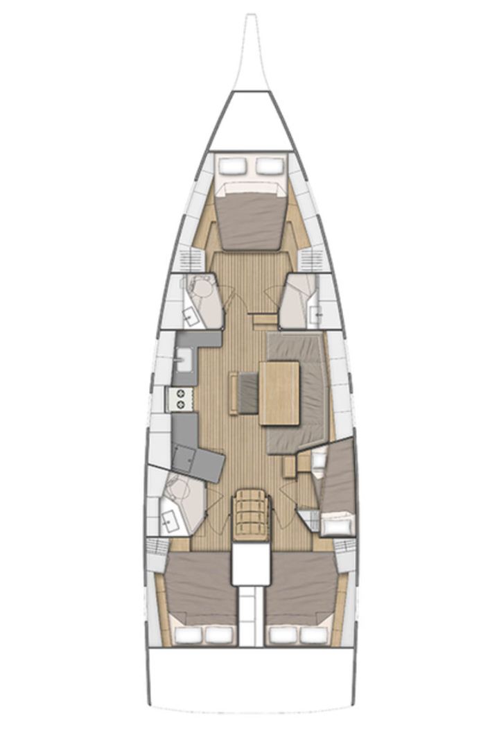 Rent a Bénéteau Oceanis 46.1 Seget Donji