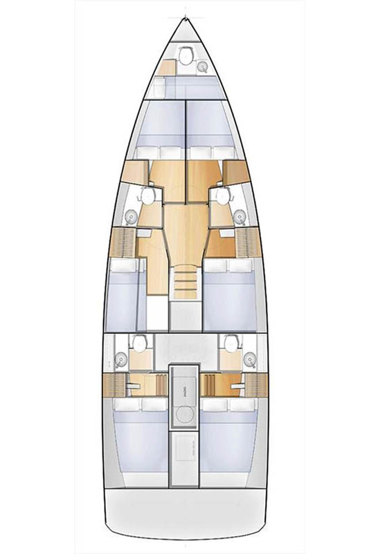 Sailboat rental in Seget Donji - Jeanneau Sun Loft 47