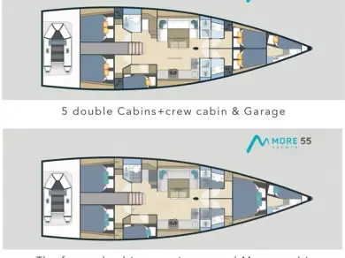 Sailboat rental in Seget Donji - More Boats More 55