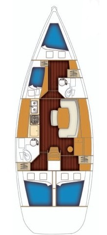Boat rental Bénéteau Cyclades 43.4 in Trogir on Samboat
