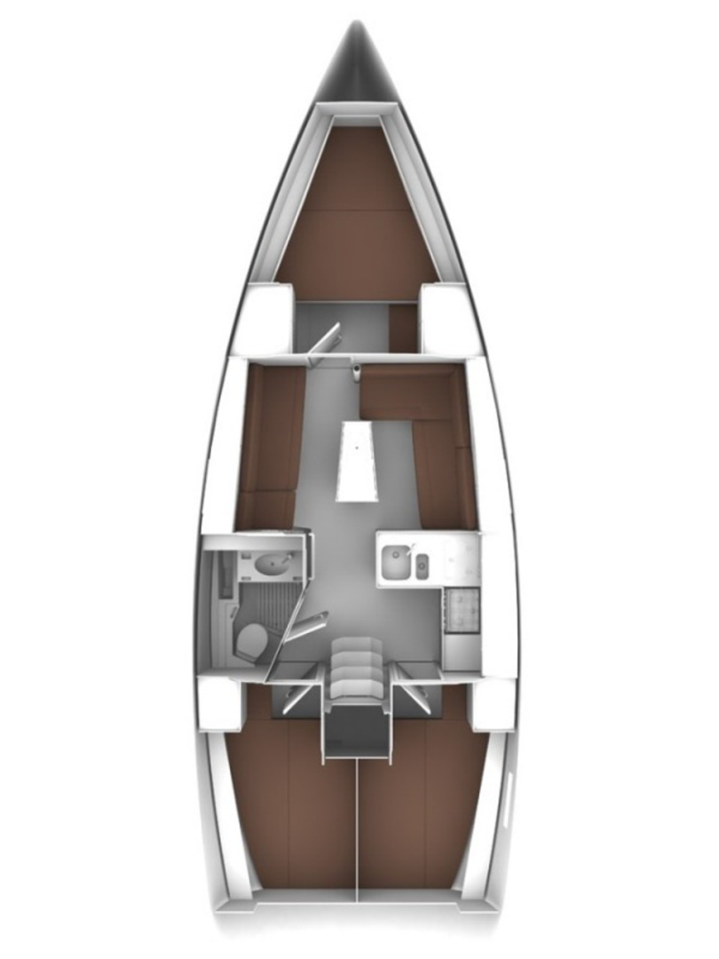 Bareboat Rental Sailboat Bavaria with a boat licence