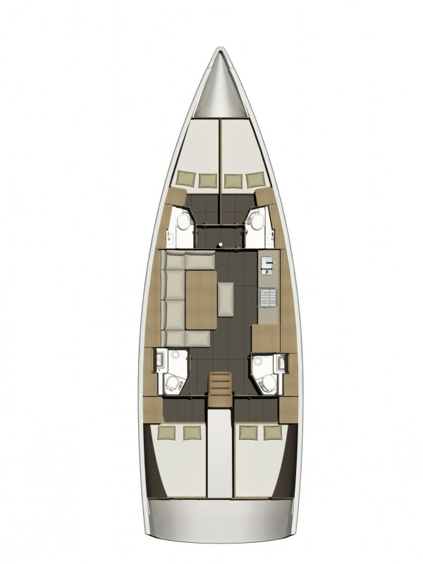 Boat rental Dufour Dufour 460 Grand Large in Biograd na Moru on Samboat