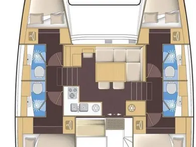 Catamaran rental with or without captain Lagoon Kos