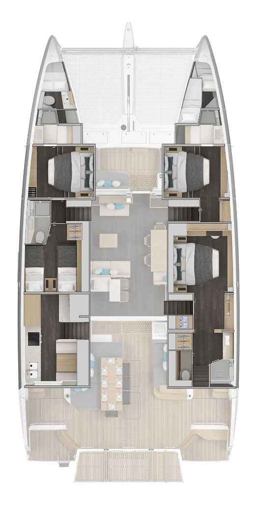Catamaran rental with or without captain Lagoon Alimos