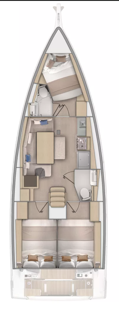 Sailboat rental in Skradin - Bénéteau Oceanis 37.1