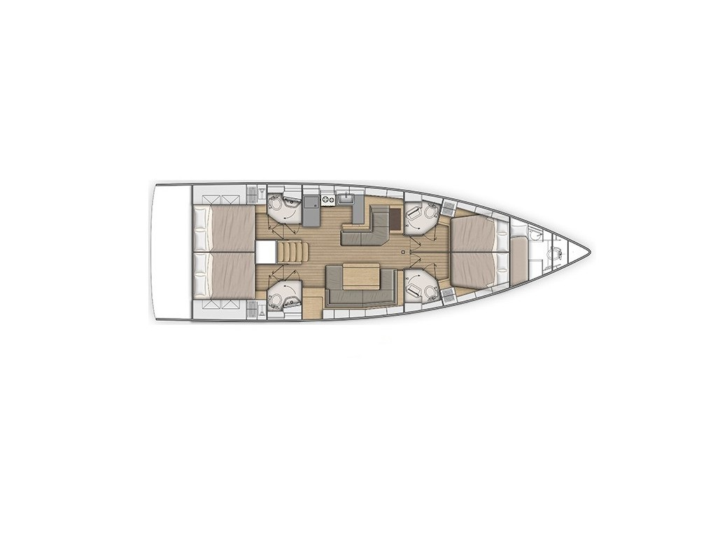 Sailboat rental with or without captain Bénéteau Alimos