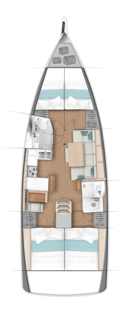 Sailboat rental with or without captain Jeanneau Gouvia