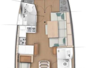 Sailboat rental with or without captain Jeanneau Gouvia