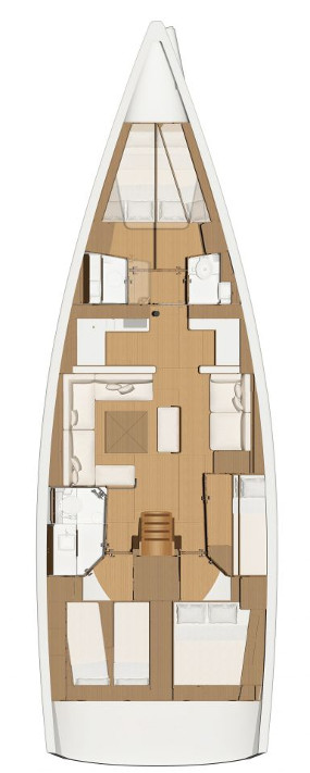 Bareboat Rental Sailboat Dufour with a boat licence