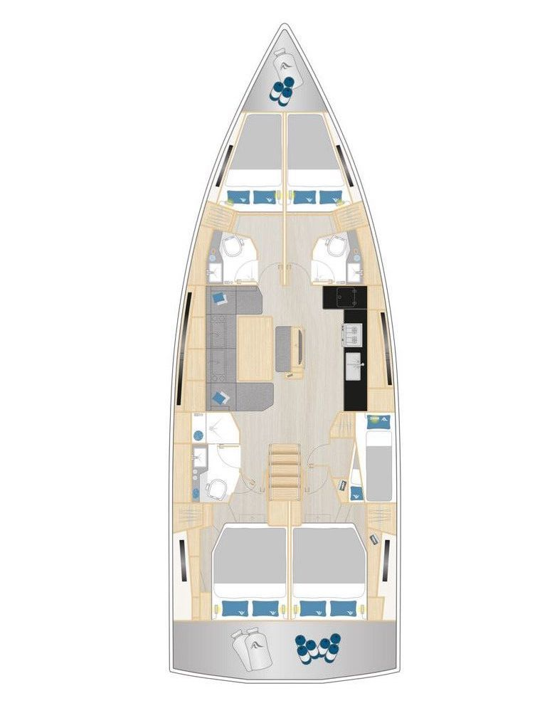 Sailboat rental in Seget Donji - Hanse Hanse 460