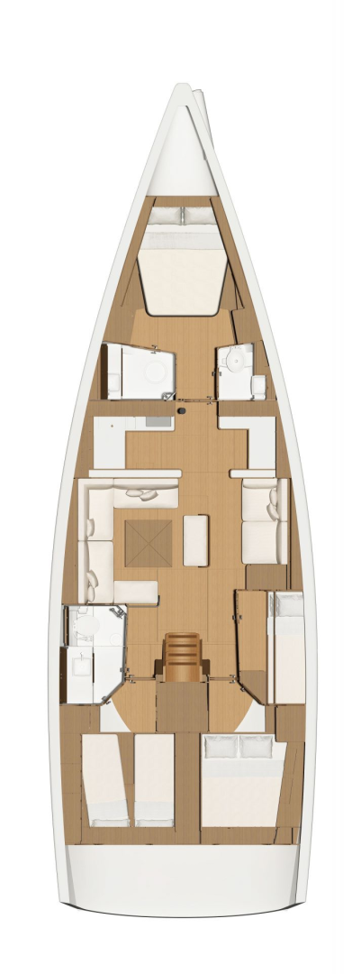 Sailboat rental with or without captain Dufour Cecina