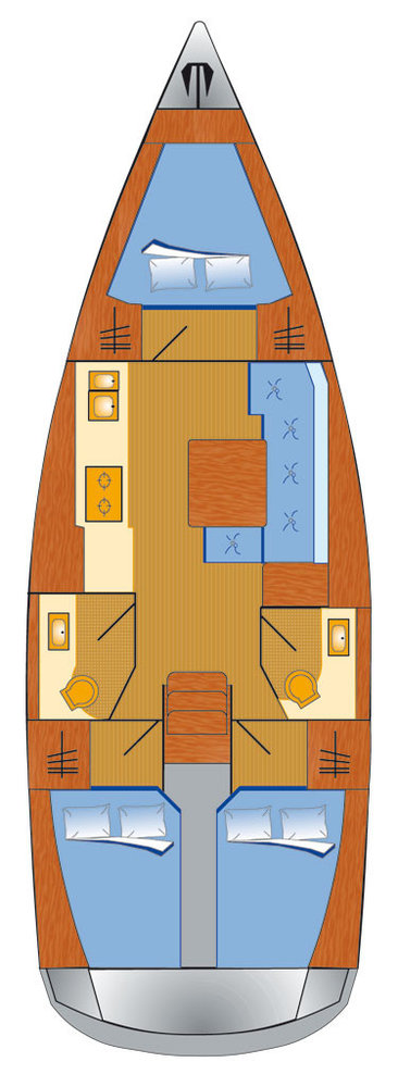 Bareboat Rental Sailboat Dufour with a boat licence