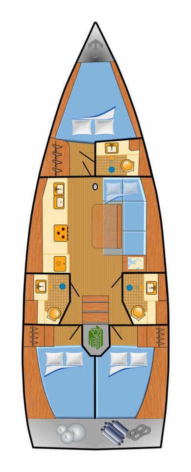 Dufour Dufour 390 charter bareboat or captained in  Pula
