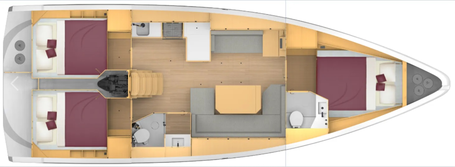 Bareboat Rental Sailboat Bavaria with a boat licence