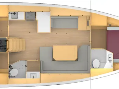 Bareboat Rental Sailboat Bavaria with a boat licence