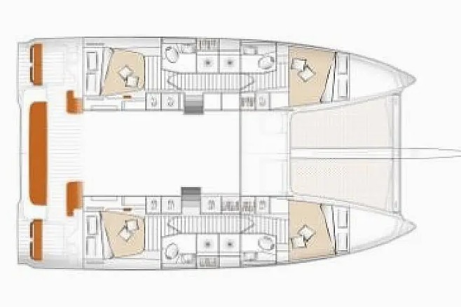 Bareboat Rental Catamaran Excess with a boat licence