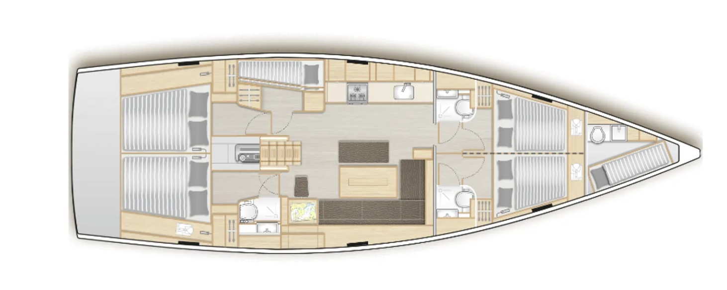 Yacht charter Lefkáda cheap Hanse 508